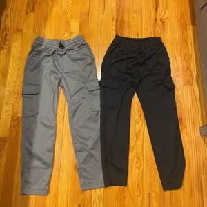 Abercrombie Gray and Black Cargo Pants